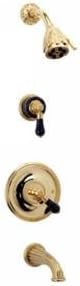 Phylrich PB2242TO_003 - Versailles Pressure Balance Tub and Shower Set, Trim Only, Bleu Sodalite Han