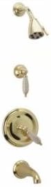 Phylrich PB2158DTO_024 - Carrara Pressure Balance Tub and Shower Set, Trim Only, Beige Marble Lever