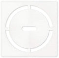 Schluter Kerdi-Drain Pure Shower Grate Kit with Integrated Bonding Flange - Ideal for Tile Showers - Stainless Steel, 4' Grate, Square, Matte White Grate Finish - KDIF4GRKMBWD8