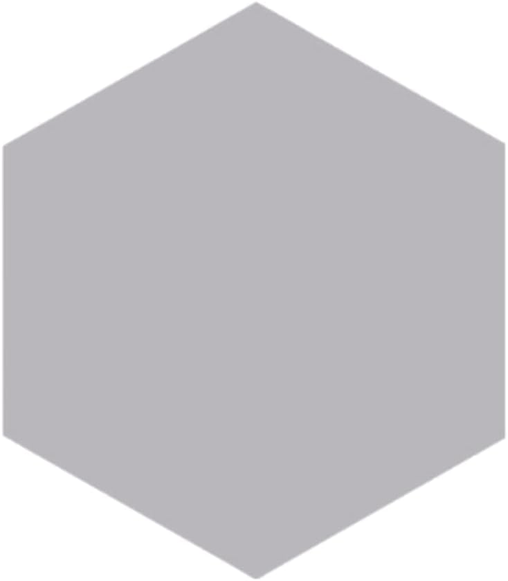 Tenedos Fusion Hexagon Matte 5x6 Hex Glazed Floor Wall Porcelain Tile Backsplash for Kitchen, Bathroom Shower, Accent Decor (Grey, Box of 20 Pieces)