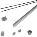 Infinity Drain RG 3848 BK 48' Rough Only Kit for S-AG 38 and S-DG 38 series. Includes PVC Components and Channel Trim
