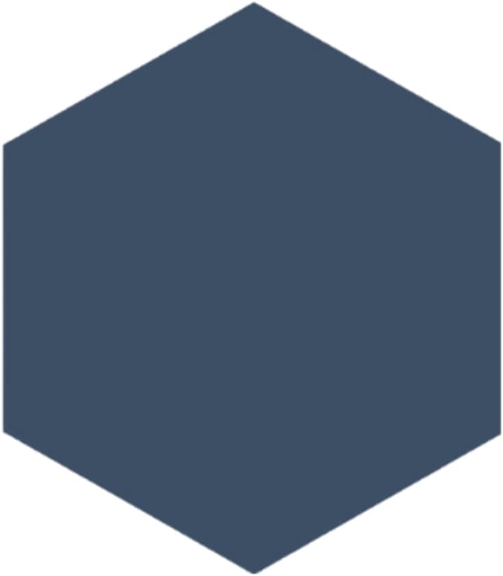 Tenedos Fusion Hexagon Matte 5x6 Hex Glazed Floor Wall Porcelain Tile Backsplash for Kitchen, Bathroom Shower, Accent Decor (Royal Blue, Box of 20 Pieces)