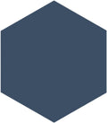 Tenedos Fusion Hexagon Matte 5x6 Hex Glazed Floor Wall Porcelain Tile Backsplash for Kitchen, Bathroom Shower, Accent Decor (Royal Blue, Box of 20 Pieces)