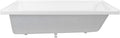 Swiss Madison Voltaire 72 x 36 Left Drain Soaking Alcove Bathtub in Glossy White with Integrated Armrest