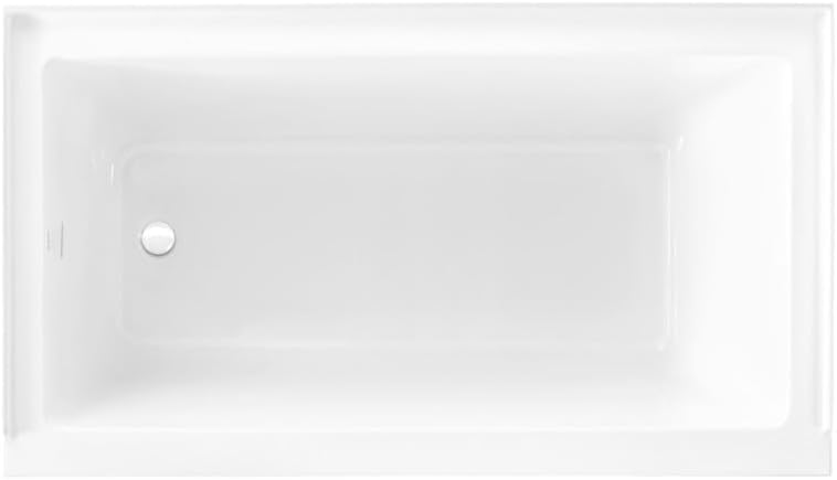 Swiss Madison Voltaire 60 x 30 Left Drain Soaking Alcove Bathtub in Glossy White with Integrated Overflow, Drain Included