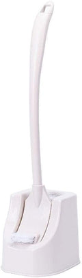 ESHINEDE Brush Toilet Brush Toilet Brush Plastic Toilet Brush & Holder Holder for Bathroom Toilet Long Handle Toilet Brush Set Loo Brush(Classic Beige)
