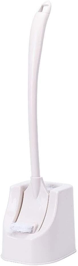 ESHINEDE Brush Toilet Brush Toilet Brush Plastic Toilet Brush & Holder Holder for Bathroom Toilet Long Handle Toilet Brush Set Loo Brush(Classic Beige)
