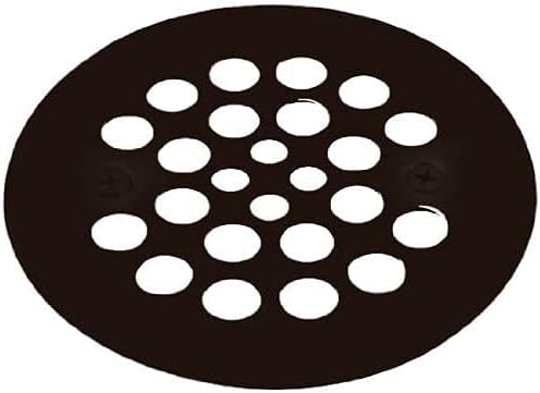 Westbrass D3193-100-12 4-1/4' OD Brass Shower Strainer Grid Drain Cover, Oil Rubbed Bronze (100-Pack)