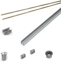 Infinity Drain RG 3848 SB 48' Rough Only Kit for S-AG 38 and S-DG 38 series. Includes PVC Components and Channel Trim