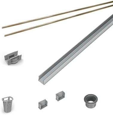 Infinity Drain RG 3848 SB 48' Rough Only Kit for S-AG 38 and S-DG 38 series. Includes PVC Components and Channel Trim
