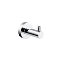 Polished Chrome Bathroom Accessories - Towel Rack, Soap Dish, Toilet Brush & Robe Hook - Modern Wall-Mounted Restrooms(Single Robe Hook)