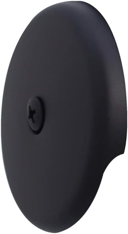 Westbrass D328-200-62 3-1/8' One-Hole Bathtub Overflow Faceplate and Screw, Matte Black (200-Pack)