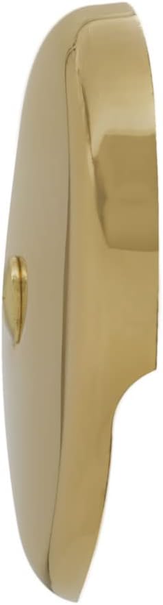 Westbrass D328-200-01 3-1/8' One-Hole Bathtub Overflow Faceplate and Screw, Polished Brass (200-Pack)