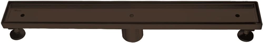 Dawn® Colorado River Series - Tile Insert Linear Shower Drain 24'L (Matte Black)