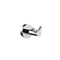 Polished Chrome Bathroom Accessories - Towel Rack, Soap Dish, Toilet Brush & Robe Hook - Modern Wall-Mounted Restrooms(Double Robe Hook B)