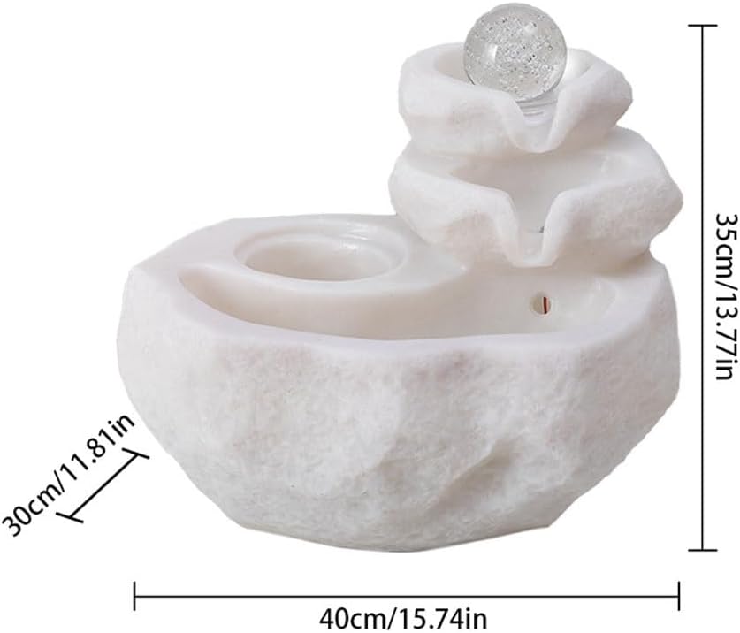 GUERNSEY Tabletop Fountain Desktop Water Humidification Bonsai Desktop Fountain Home Desk Study Coffee Table Desktop Fountain Indoor Fountain