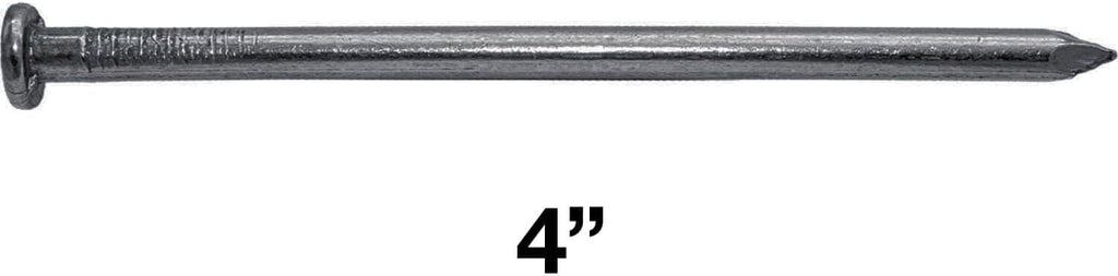 4' Bright Common Framing Nail (20D) - Heavy-Duty Fastener Designed for Interior Construction Applications - Uncoated Carbon Steel with Smooth Shank - Load Bearing - 9 X 5 POUND BOXES ~1,260 Nails