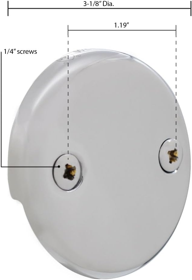 Westbrass D94-2-50-62 1-1/2' Coarse Thread Twist & Close Bathtub Drain Trim with Two-Hole Overflow Faceplate, Matte Black (50-Pack)