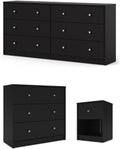 Pemberly Row 3-Piece Set with 3 Drawer Chest & 6 Drawer Dresser & Nightstand