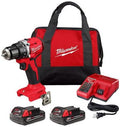 EMBER & VALOR 3601-22Ct mMilwaukee Tool 3601-22Ct M18 Compact Brushless 1/2 In. Drill/Driver Kit, Large, ‎red, Black