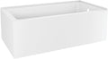 Aqua Eden VTAP6032R21TS 60-Inch Acrylic 2-Wall Corner Alcove Tub with Right Hand Drain, White