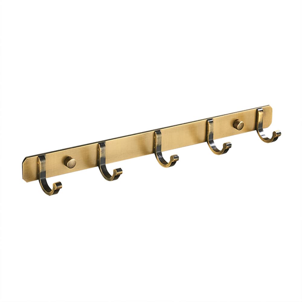 Antique Brass Bathroom Accessories - Wall-Mounted Towel Bar, Cup Holders, Hairdryer Rack, Tissue Roll & Soap Dish(Abs-007)