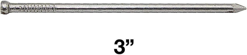 3 Inch (10D) Bright Finish Finish Nails - Full Box ~ 6,410 Nails