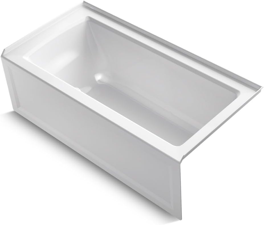 Kohler 1946-RA-0 Archer® 60' x 30' alcove bath right drain, White