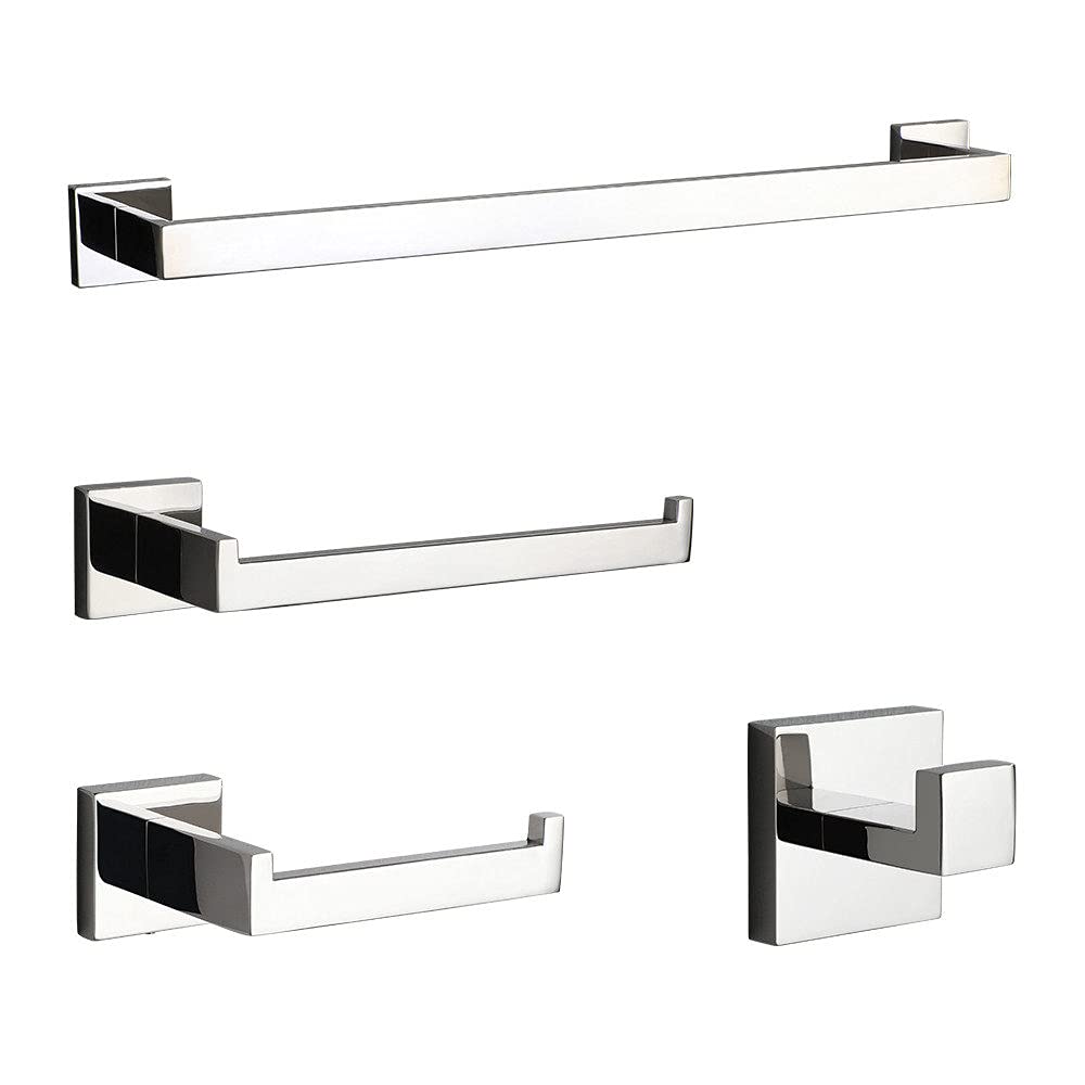 Mirror Polished Chrome Plated Bathroom Accessory - Towel Rack, Paper Rack, Robe Hook - 304(Bathroom Sets)