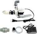Pedicure Spa Parts REPLACEMENT Sprayer Head/3-way Faucet/Overflow Kit/P-Trap/Spa Led Light/Power Control/Air Button/UPC Hot Cold Hose/Drain Pump (White - Complete Drain Pump Kit)