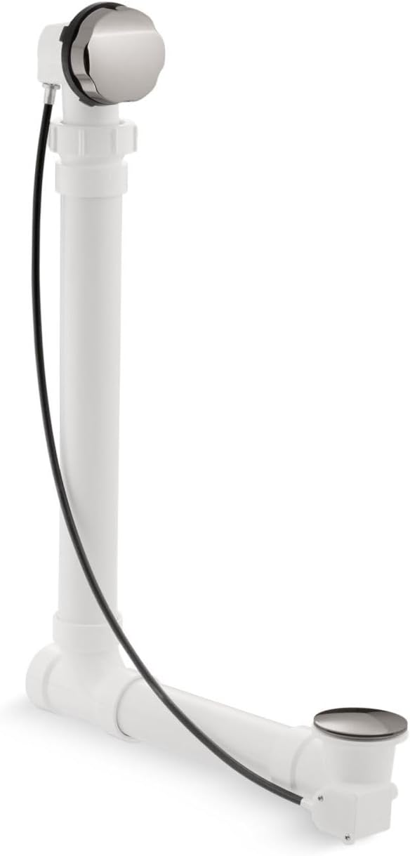 Kohler K-7213-TT Clearflo 1 1/2' Bath Cable Drain with PVC Tubing, Vibrant Titanium