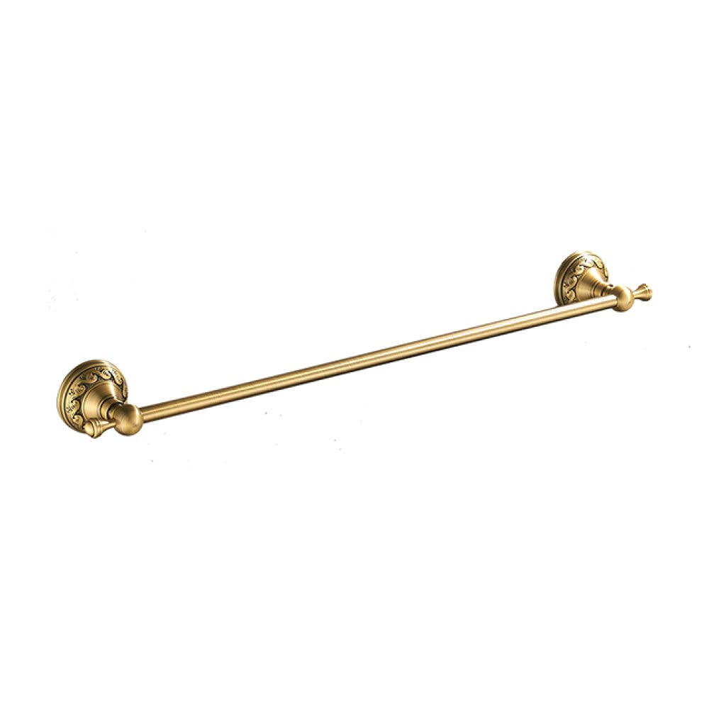 Antique Brass Bathroom Accessories - Wall-Mounted Towel Bar, Cup Holders, Hairdryer Rack, Tissue Roll & Soap Dish(Abs-005-1)