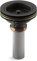 KOHLER 8801-BL Duostrainer Sink Strainer with Tailpiece, Fits Most Standard Kicthen Sinks, Matte Black