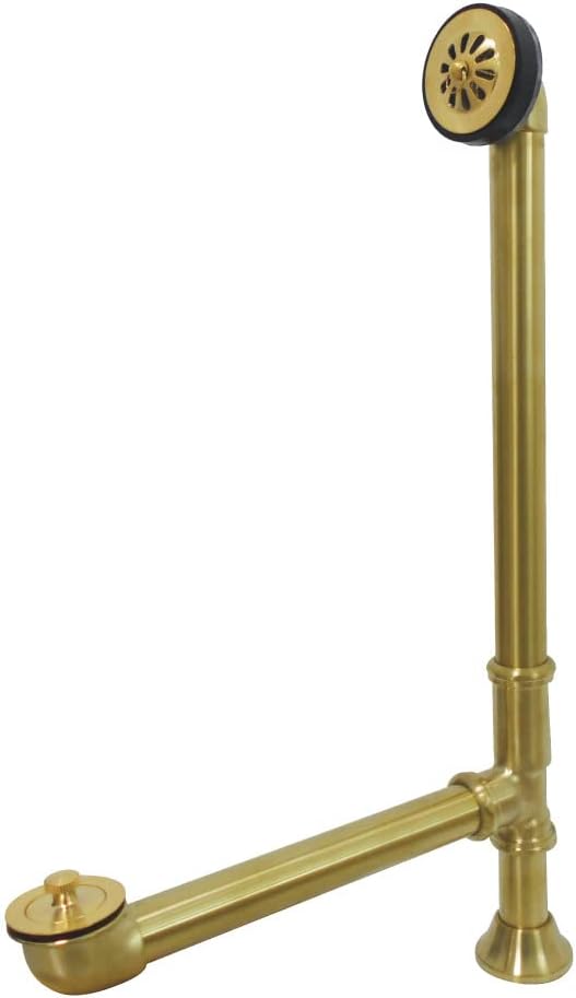 Kingston Brass CC2087 Clawfoot Tub Waste & Overflow Drain, Brushed Brass