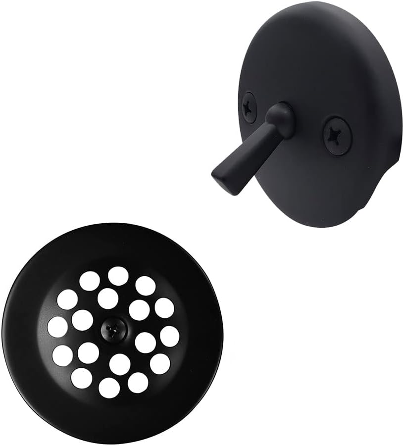 Westbrass Beehive Grid Bath Waste - 22' Make-Up, 17 Gauge Tubing, Matte Black, D324-62