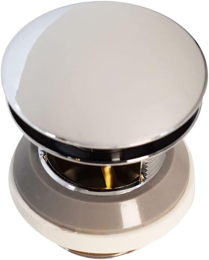 Westbrass D980LTBAA-26 1-1/2' NPSM Integrated Overflow Drain Trim Kit with Illusionary No-Hole Overflow and ABS Adapter, Brass, Polished Chrome