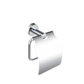 Polished Chrome Bathroom Accessories - Towel Rack, Soap Dish, Toilet Brush & Robe Hook - Modern Wall-Mounted Restrooms(Shelled Paper Holder)