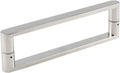 Shower Door Handle Glass Door Handle,304 Stainless Steel Polished Chrome Push and Pull Glass Door Handle Household Glass Door Hardware Accessories (Chrome 165mm)