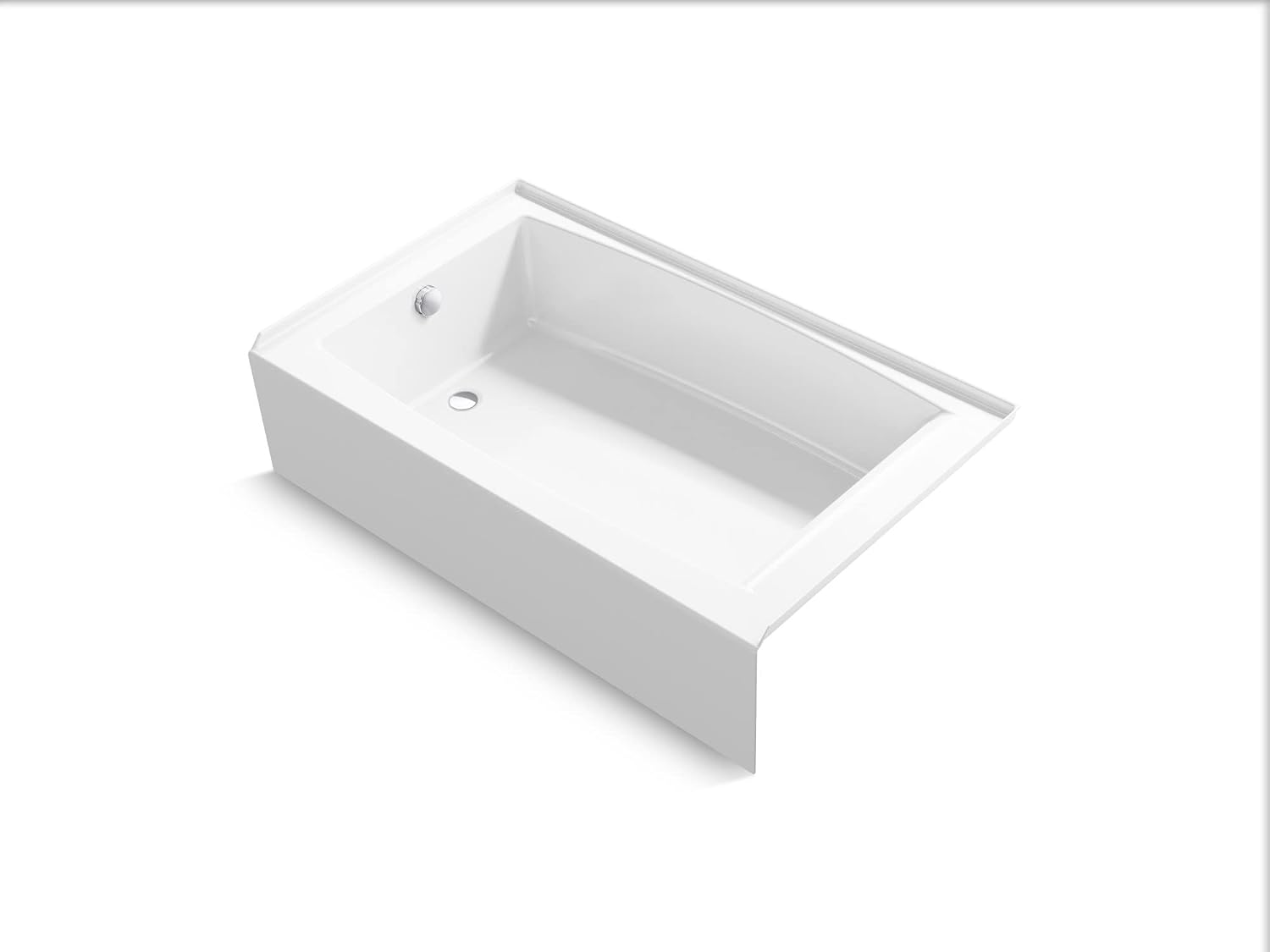 Kohler K-26107-LA-0 Entity 60' x 36' Alcove Bath, Left Drain, White