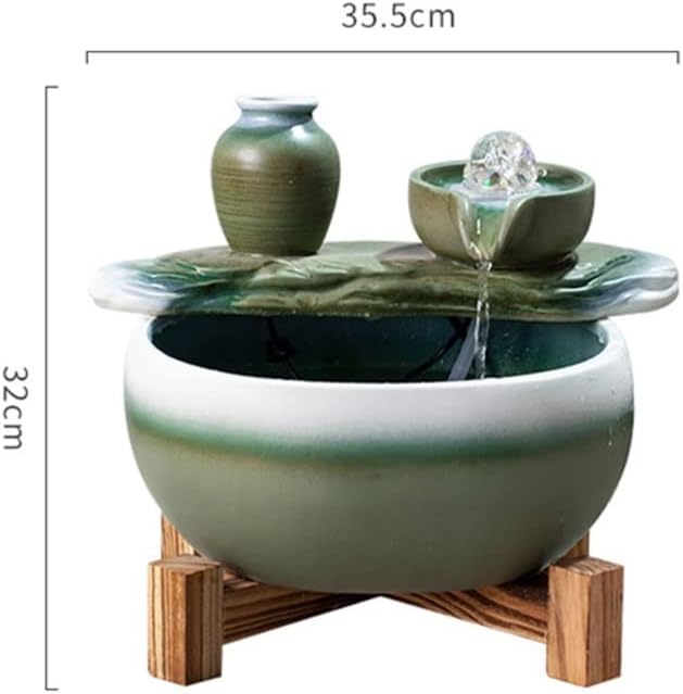 Desktop Fountain Tabletop Fountain Creative Living Room Lucky Water Ornament Office Desktop Fountain Water View Coffee Table Desktop Decoration Water Fountain Outdoor ( Color : Without nebulizer )