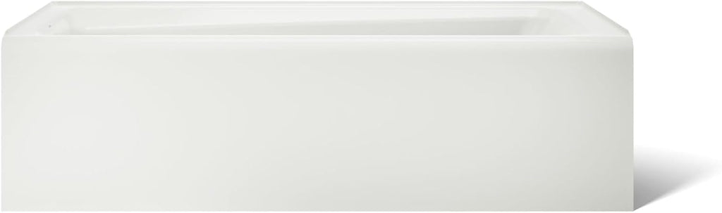 Kohler K-26069 Irvine 60' x 32' Cast Iron Alcove Bath with Integral Apron and Left Drain - White
