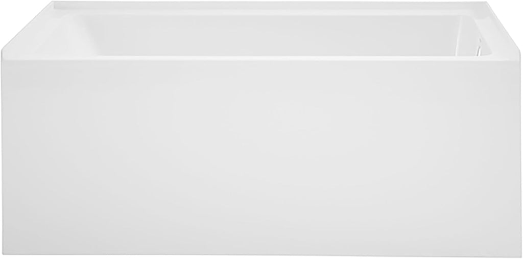 Voltaire 54 x 30 Skirted Right Drain Soaking Alcove Bathtub in Glossy White
