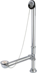 Kingston Brass CC2091 Brass Claw Foot Bath Drain, 27-Inch,Polished Chrome