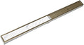 Infinity Drain: S-LTIF 6536 SC - 36' S-PVC Series Low Profile Complete Kit with 2 1/2' Tile Insert Frame in Satin Champagne