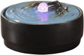 Tabletop Chinese-Style Circulating Water Fountain Tabletop Home Office Decoration Decor(Black)
