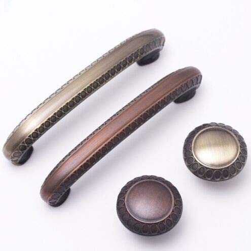96mm Vintage Furniture Hardware Handles Bronze Drawer Dresser Pull Knob Antique Brass Cupboard Kit Cabinet Door Handle ABH