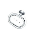 Polished Chrome Bathroom Accessories - Towel Rack, Soap Dish, Toilet Brush & Robe Hook - Modern Wall-Mounted Restrooms(Metal Soap Dish a)