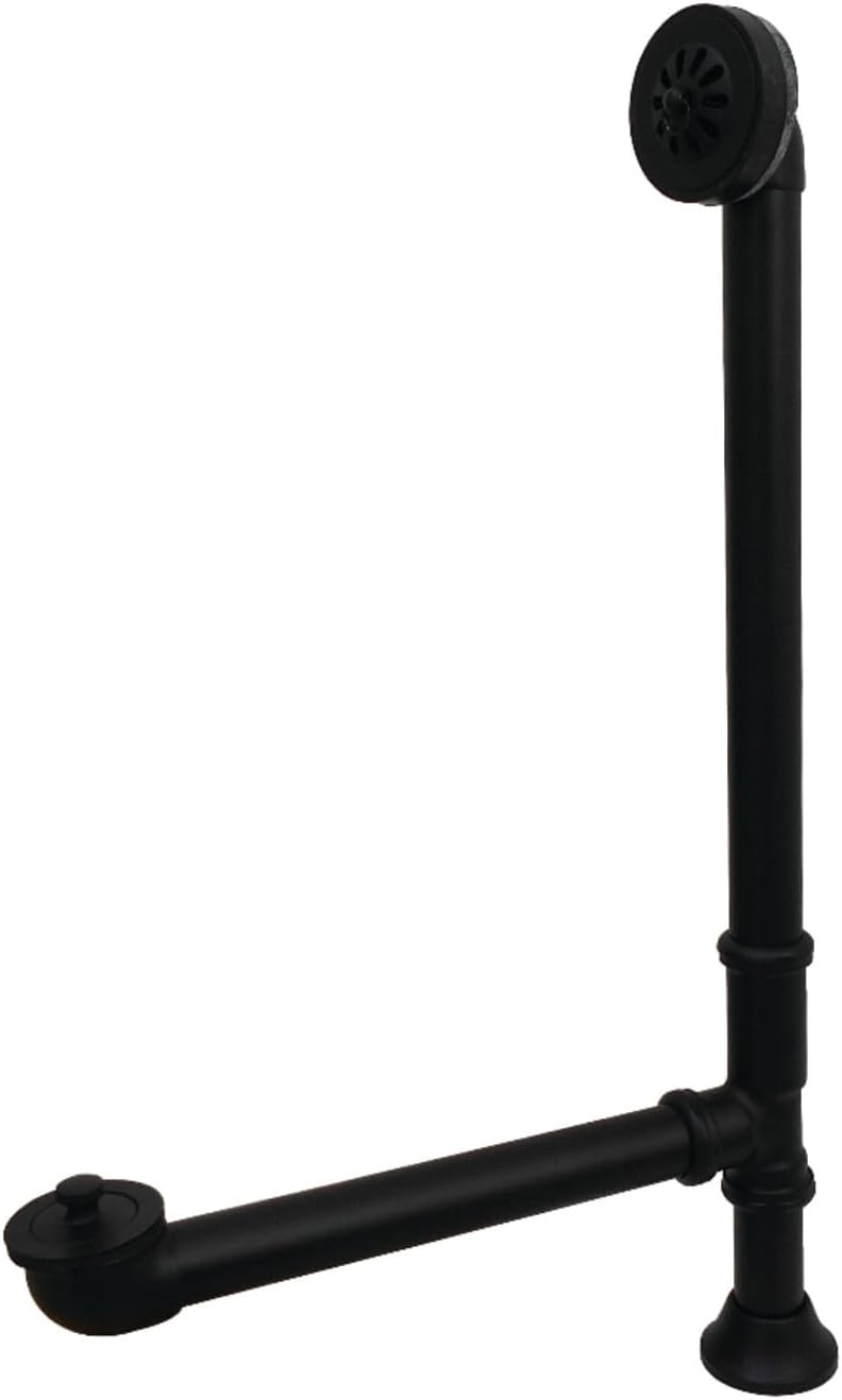 Kingston Brass CC2080 Clawfoot Tub Waste & Overflow Drain, Matte Black