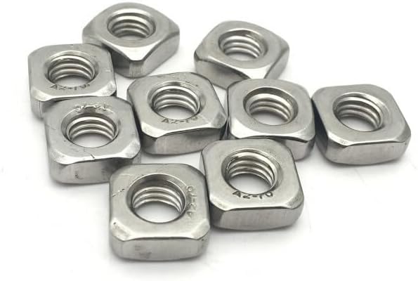 Bulk M3 Stainless Steel Square Thin Nuts - DIN 562-1000pcs - Thickness 1.8mm
