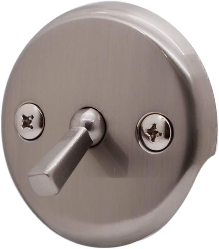 Westbrass A323-07 14' Bath Waste & Overflow Assembly with Trip Lever and Beehive Strainer Grid Drain, Satin Nickel